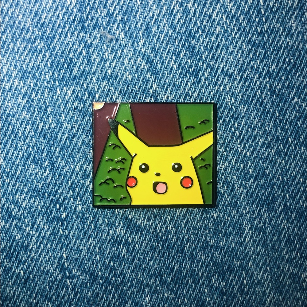 Pikachu Meme Pin